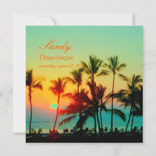 PixDezines Sonnenuntergang bei A-Bay/hawaii Einladung