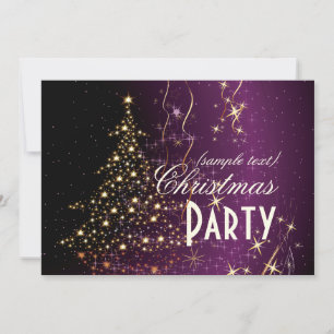 PixDezines Sparkling Weihnachtsbaum/DJ Einladung