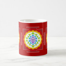 PixDezines Sri Yantra Chakra Clearing/DIY bckgrnd Kaffeetasse