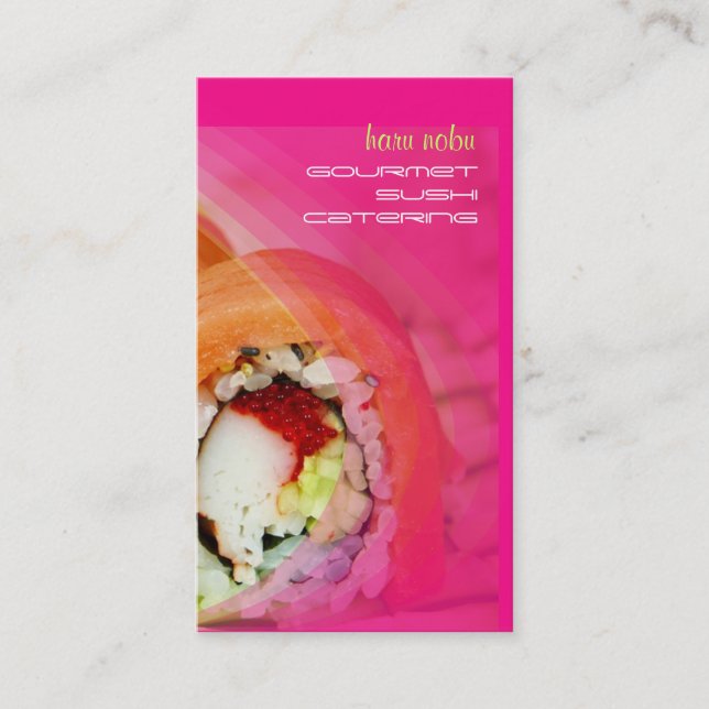 PixDezines Sushi-Visitenkarten Visitenkarte (Vorderseite)