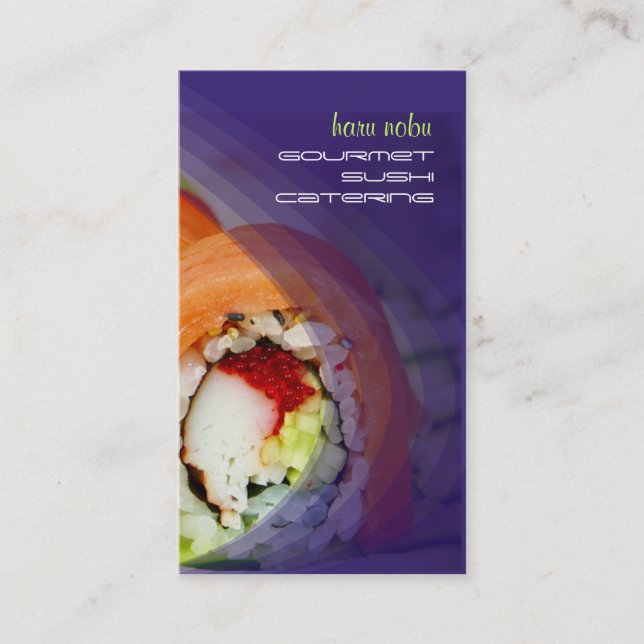 PixDezines Sushi-Visitenkarten Visitenkarte (Vorderseite)
