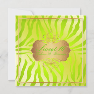 PixDezines Süß 16/Zebrastreifen Einladung