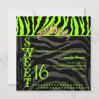 PixDezines Süß 16/Zebrastreifen Einladung