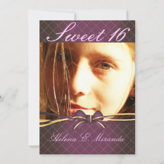 PixDezines Sweet 16/ princess/tiara (hinten) Einladung