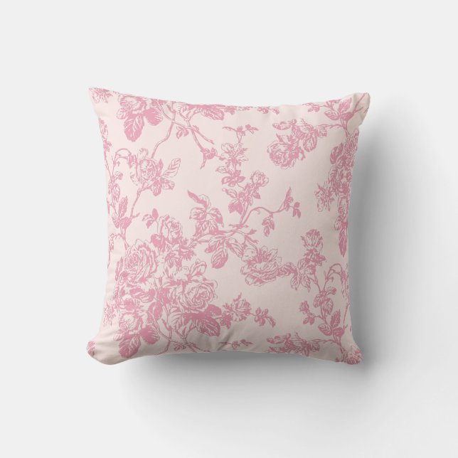 PixDezines Toile/Rose/Vektor/DJ-Hintergrund Kissen (Vorderseite)