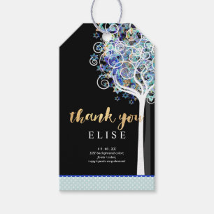 PixDezines Tree of Life Bat Mitzvah/Blau Geschenkanhänger