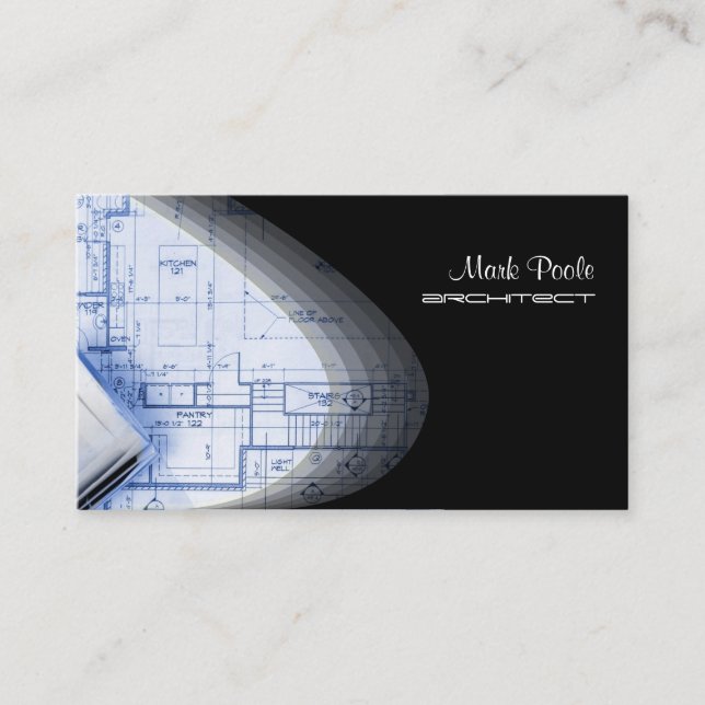PixDezines TRENDY ARCHITECT BUSINESS CARDS Visitenkarte (Vorderseite)