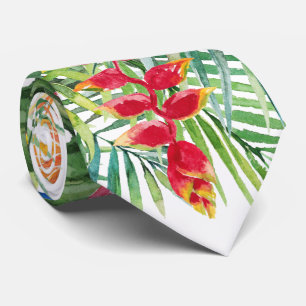 PixDezines Tropisches Paradies Florale Foliage Krawatte