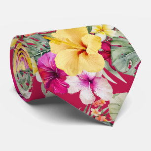 PixDezines Tropisches Paradies Florale Foliage Krawatte