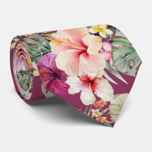 PixDezines Tropisches Paradies Florale Foliage Krawatte