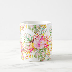 PixDezines Tropisches Paradies Florales Blattwerk Kaffeetasse