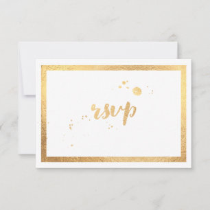 PixDezines UAWG Classic Imitats Gold/DIY RSVP Karte