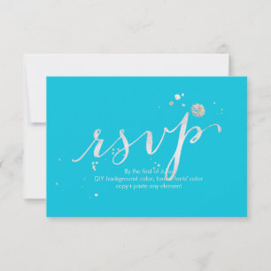 PixDezines UAWG Dazzled/Imitate Weißes Gold RSVP Karte