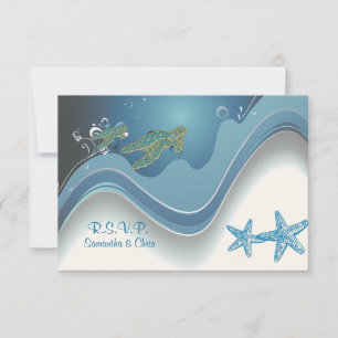 PixDezines uAwg honu+Wellen RSVP Karte