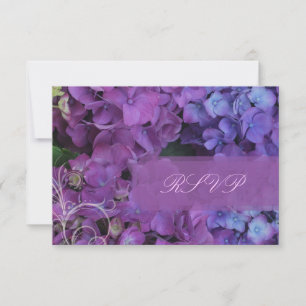 PixDezines UAWG Hydrangea, blau RSVP Karte