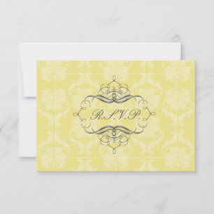 PixDezines uAwg Liliana Damask, benutzerdefinierba RSVP Karte