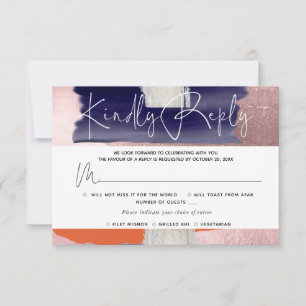 PixDezines UAWG, Moderne Kunst, Korallenriff RSVP Karte