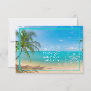 PixDezines uAwg paradies/Tropical+Beach+Palmen RSVP Karte