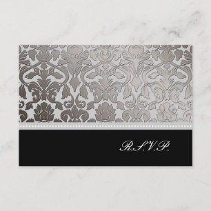 PixDezines uAwg platinum flora Damaskus-/Deuchfarb RSVP Karte