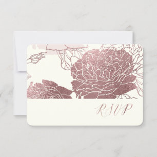 PixDezines UAWG Rose/Imitat Rose Gold RSVP Karte