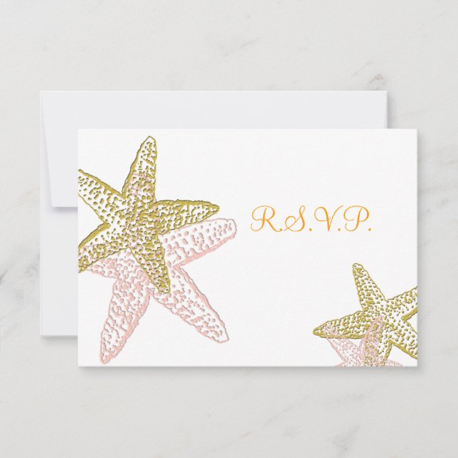 PixDezines-uAwg, Seestern für 12x18 RSVP Karte (Vorderseite)