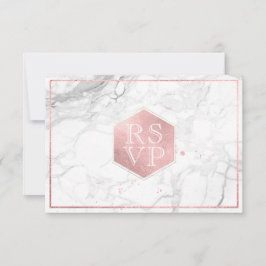 PixDezines UAWG Sweet Honeycomb Imitate Rose Gold RSVP Karte