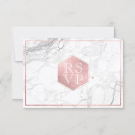PixDezines UAWG Sweet Honeycomb Imitate Rose Gold RSVP Karte