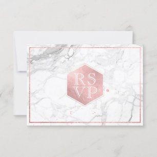 PixDezines UAWG Sweet Honeycomb Imitate Rose Gold RSVP Karte