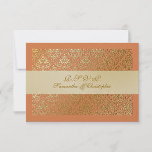 PixDezines uAwg vavin-Mandarine RSVP Karte