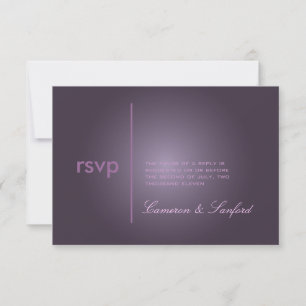 PixDezines UAWG Zeitgenössisch + Klasse/Pflaume RSVP Karte