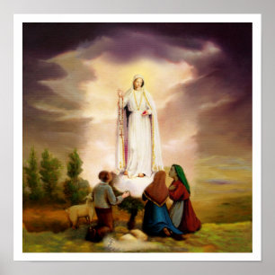 PixDezines Unsere Liebe Frau von Fatima Poster
