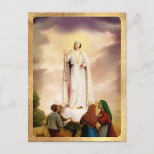 PixDezines Unsere Liebe Frau von Fatima Postkarte