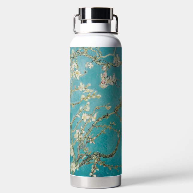 PixDezines Van Gogh Almond Blossom, St. Remy Trinkflasche (Rückseite)