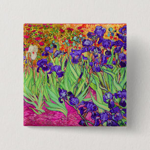 PixDezines van gogh iris/st. remy Button