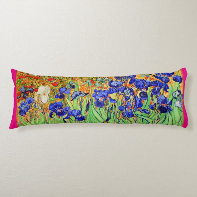 PixDezines van gogh iris/st. remy Seitenschläferkissen (Vorderseite)