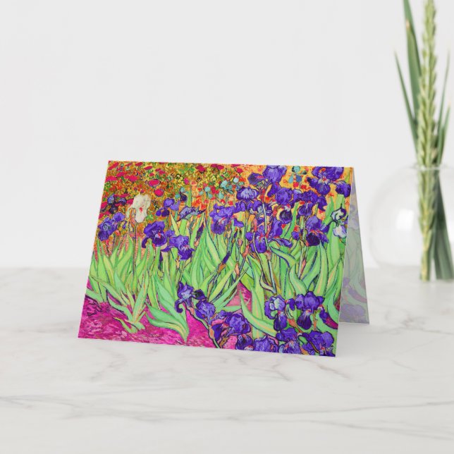 PixDezines van gogh iris/st. Rückstand Karte (Vorderseite)