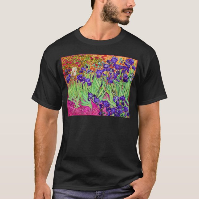 PixDezines van gogh iris/st. Rückstand T-Shirt (Vorderseite)