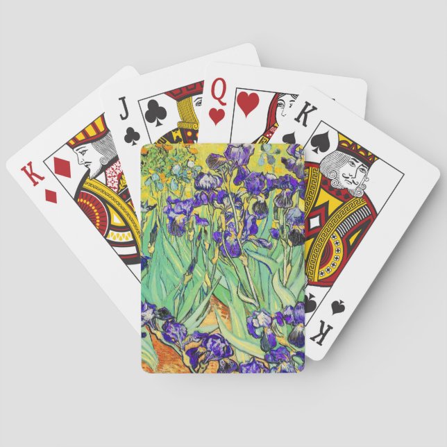 PixDezines van gogh lila bartete Iris / st. remy Spielkarten (Rückseite)