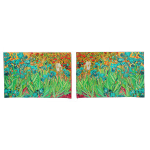PixDezines Van Gogh Schwertlilien/Teal/St. Remy Kissenbezug
