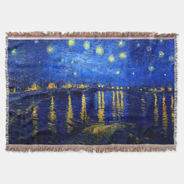 PixDezines Van Gogh Sternennacht sur Rhone Decke (Vorderseite)
