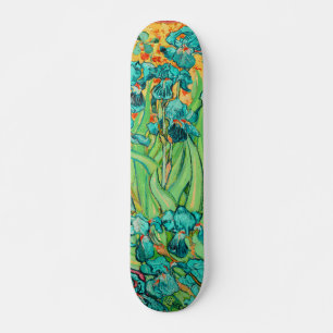 PixDezines van gogh violette Schwertlilien Skateboard