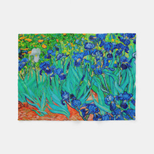 PixDezines van gogh/ violette Schwertlilien/ st. r Fleecedecke
