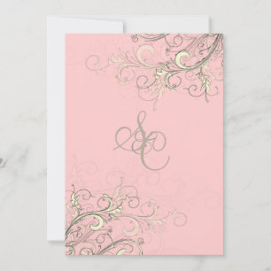 PixDezines Vanille Wirbel/Deuy-Kuchen pink Einladung