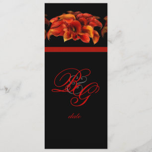 PixDezines VERBRANNTE ORANGE CALLA LILIE EINLADUNG