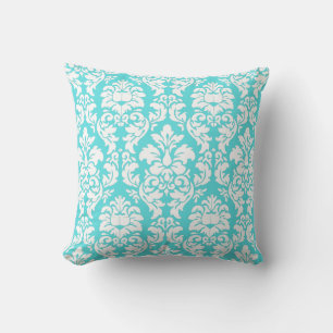 PixDezines versailles Damask/dive Hintergrundfarbe Kissen