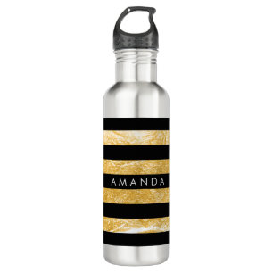 PixDezines-verstellbare Streifen/Degustation Edelstahlflasche