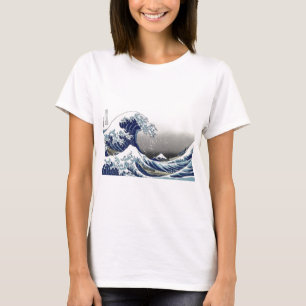 PixDezines Vintag, Great Wave, Hokusai 葛 飾 北 斎 の 神 T-Shirt