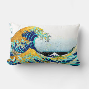 PixDezines Vintag, Große Welle, Hokusai 葛 飾 北 斎 の  Lendenkissen