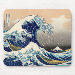 PixDezines Vintag, Große Welle, Hokusai 葛 飾 北 斎 の  Mousepad