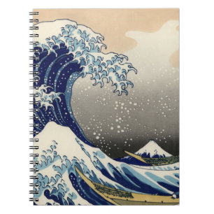 PixDezines Vintag, Große Welle, Hokusai 葛 飾 北 斎 の  Notizblock